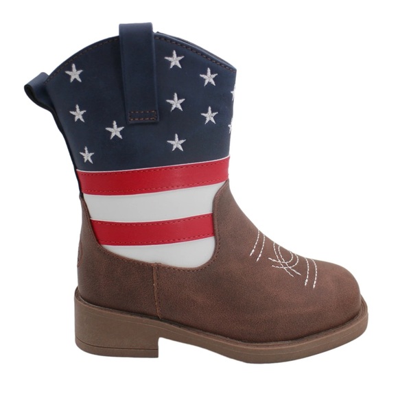 Pawz Little & Big Boys Cowboy Western Boots - Picture 8 of 9